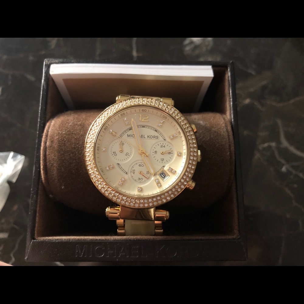 Michael Kors Gold Marble Watch